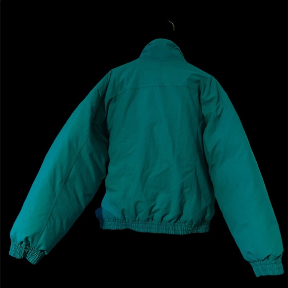 Vintage Eddie Bauer Goose Down Puffer Jacket Turquoise Mens XL - Picture 3 of 8